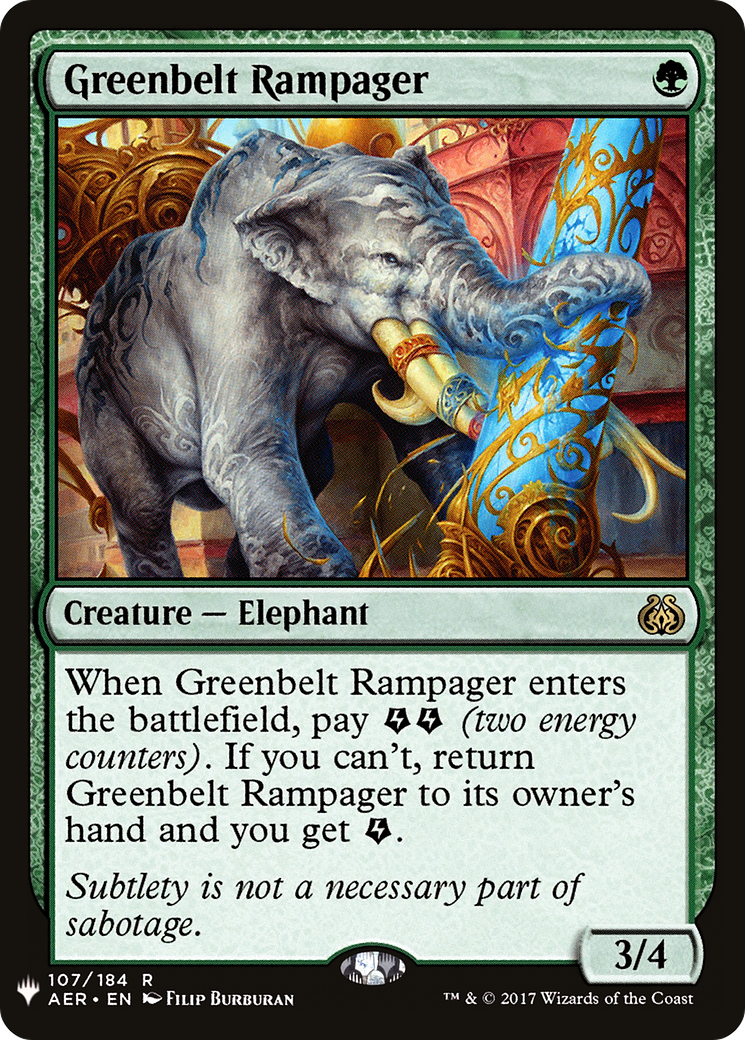 Greenbelt Rampager (LIST-107/184) [The List]