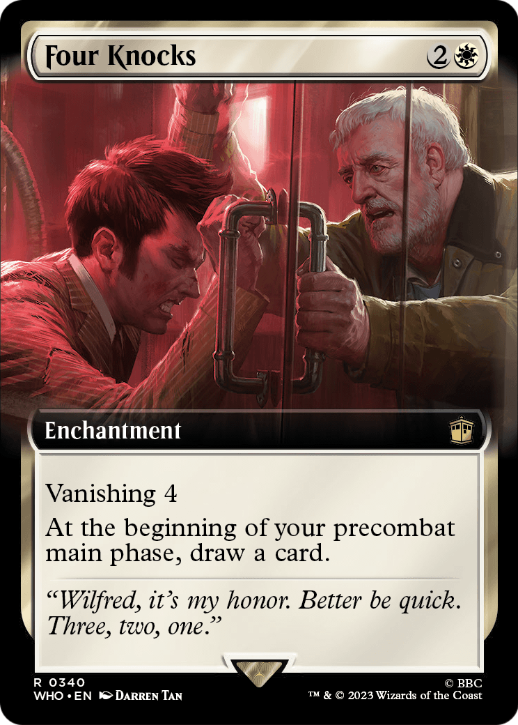 Four Knocks (Extended Art) (WHO-340) [Doctor Who] Foil