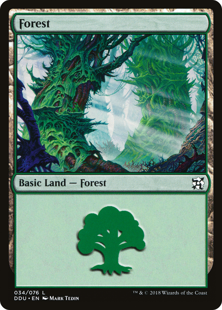 Forest (DDU-034) [Duel Decks: Elves vs. Inventors]