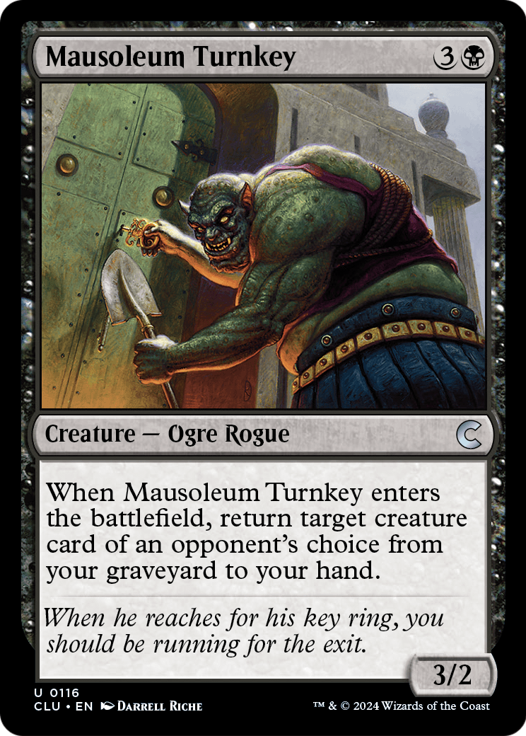 Mausoleum Turnkey (CLU-116) [Ravnica: Clue Edition]