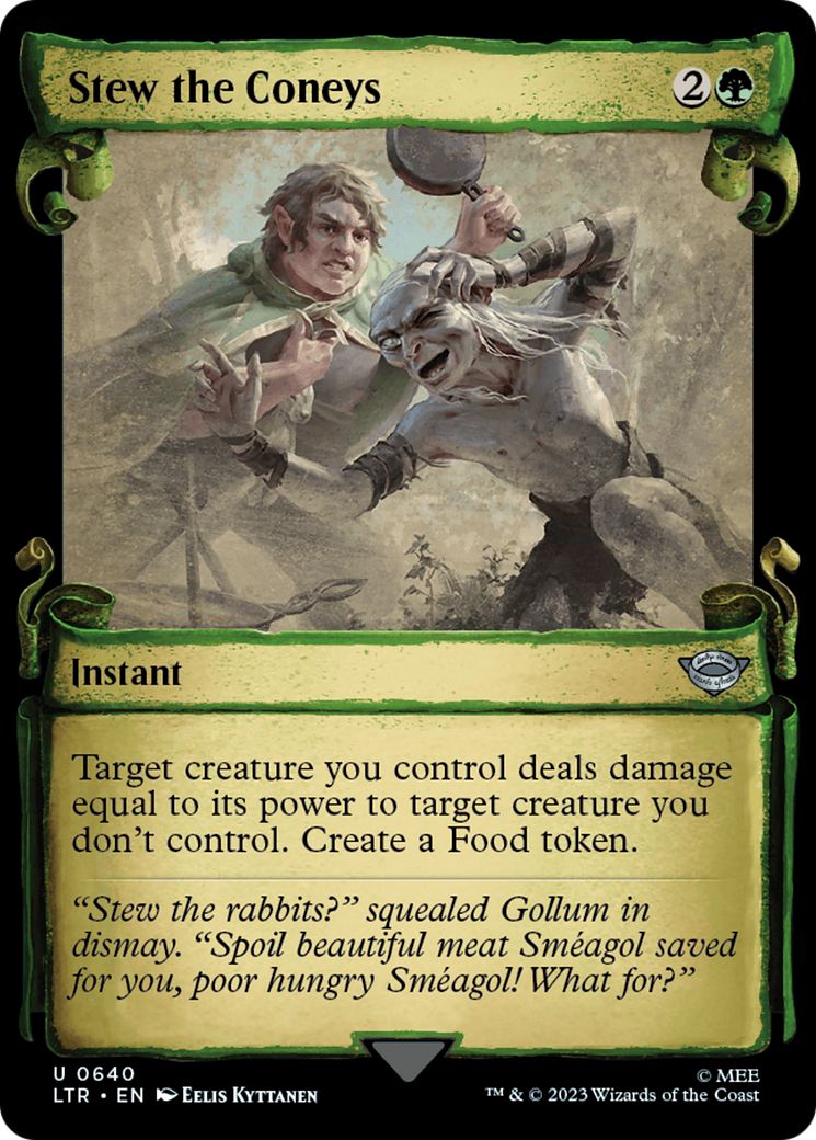 Stew the Coneys (Showcase Scrolls) (LTR-640) [The Lord of the Rings: Tales of Middle-earth] Foil