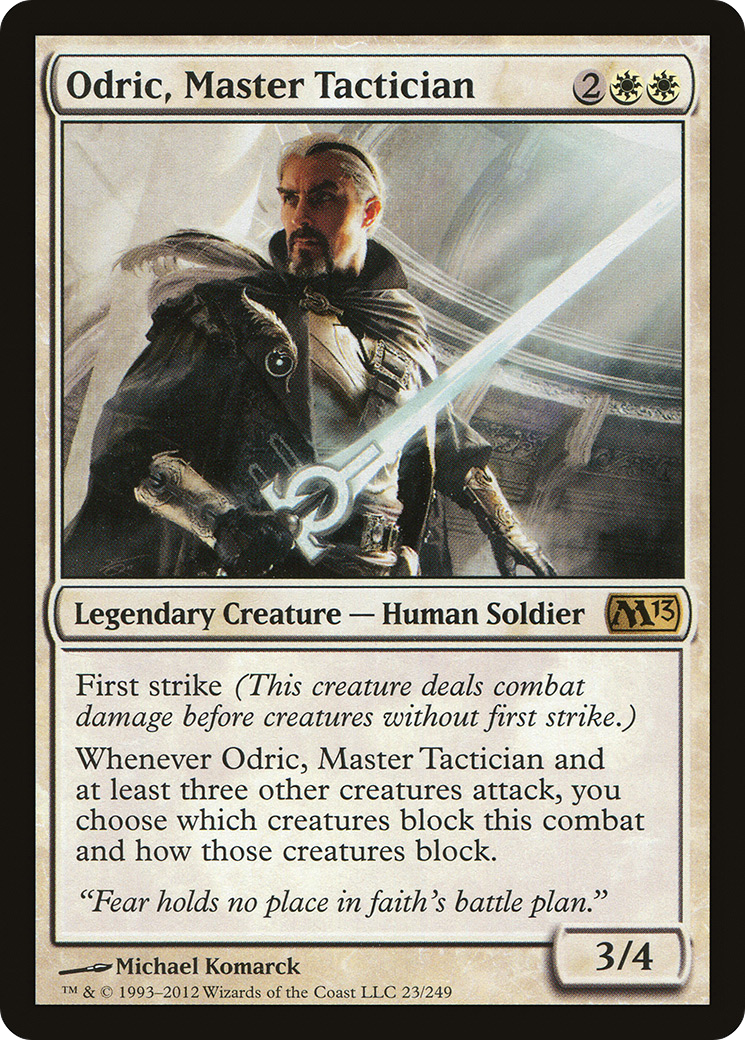 Odric, Master Tactician (M13-023) [Magic 2013] Foil