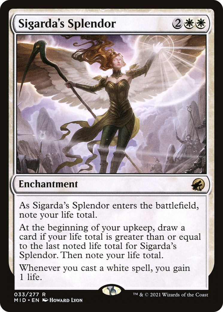 Sigarda's Splendor (MID-033) [Innistrad: Midnight Hunt] Foil
