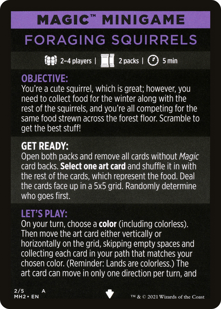Foraging Squirrels // Foraging Squirrels (cont'd) (MMH2-002) [Modern Horizons 2 Minigames]