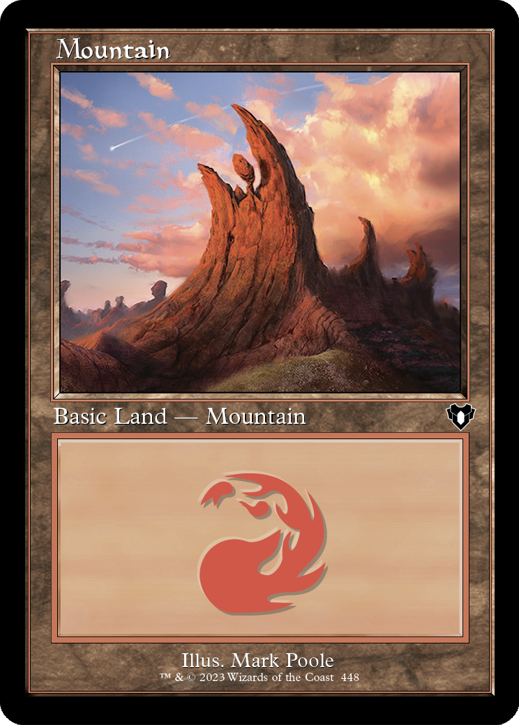 Mountain (CMM-448) (Retro Frame) [Commander Masters] Foil