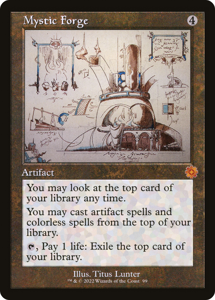 Mystic Forge (Schematic) (BRR-099) [The Brothers' War Retro Artifacts] Foil