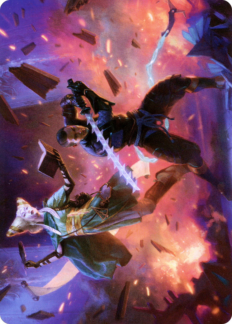 Explosive Entry // Explosive Entry (ANEO-013) (Borderless) [Neon Dynasty Art Series] Foil