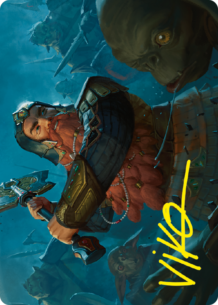 Gimli, Counter of Kills // Gimli, Counter of Kills (ALTR-010) (Borderless) [Tales of Middle-earth Art Series] Foil