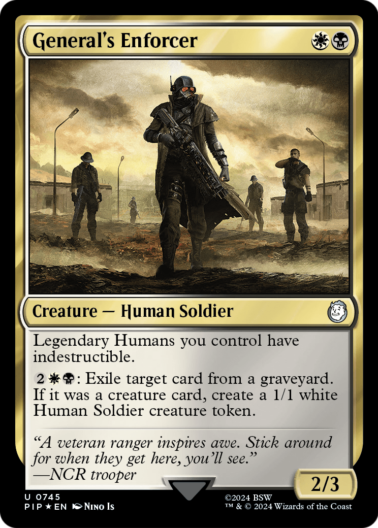 General's Enforcer (Surge Foil) (PIP-745) [Fallout] Foil