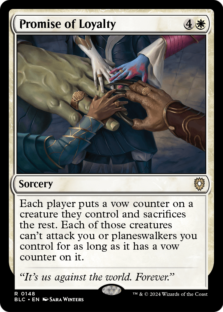 Promise of Loyalty (BLC-148) [Bloomburrow Commander]
