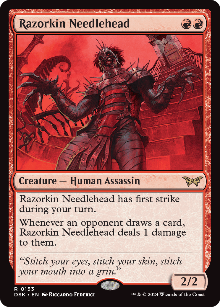 Razorkin Needlehead (DSK-153) [Duskmourn: House of Horror] Foil