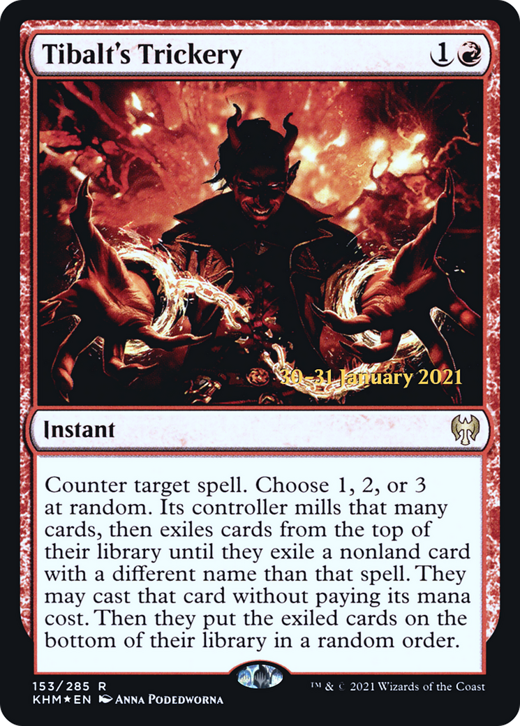 Tibalt's Trickery (PRE-153) [Kaldheim Promos] Foil