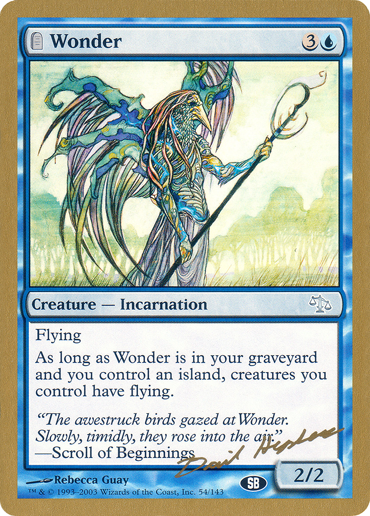 Wonder - 2003 Dave Humpherys (JUD) (SB) [World Championship Decks 2003]