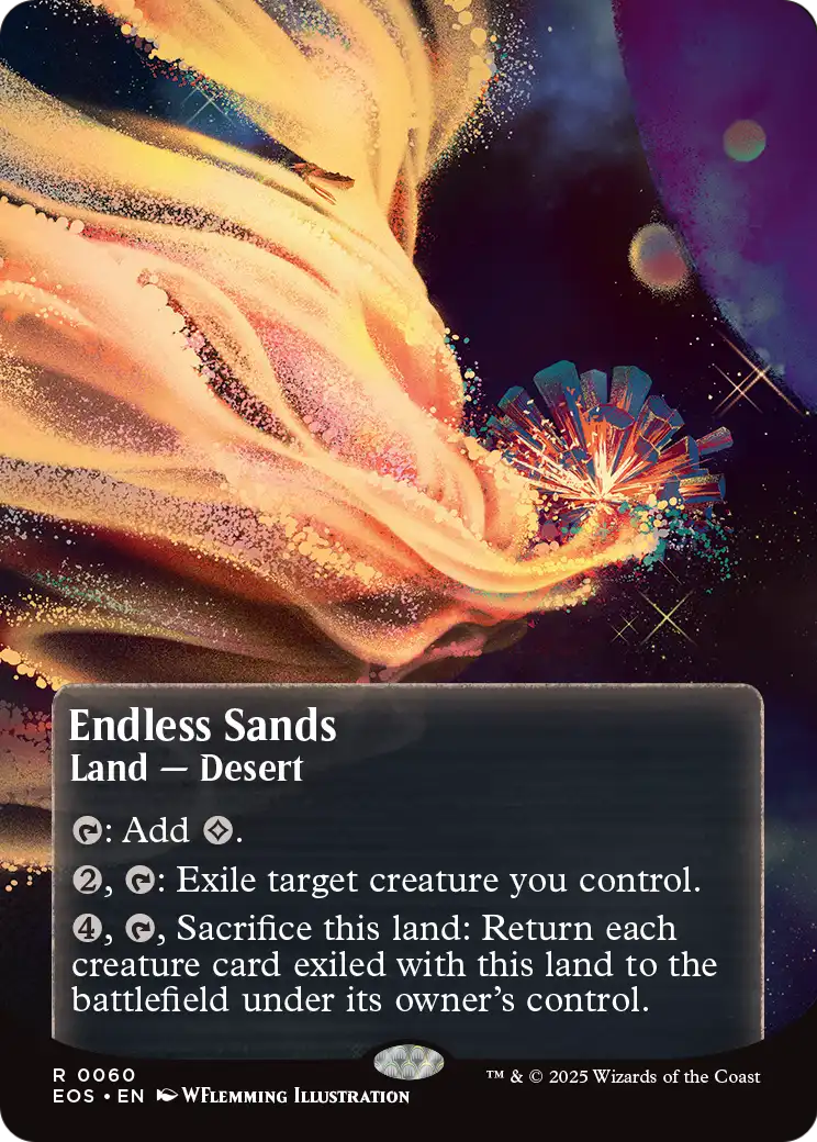 Endless Sands (EOS-060) (Borderless) [Edge of Eternities: Stellar Sights] Foil