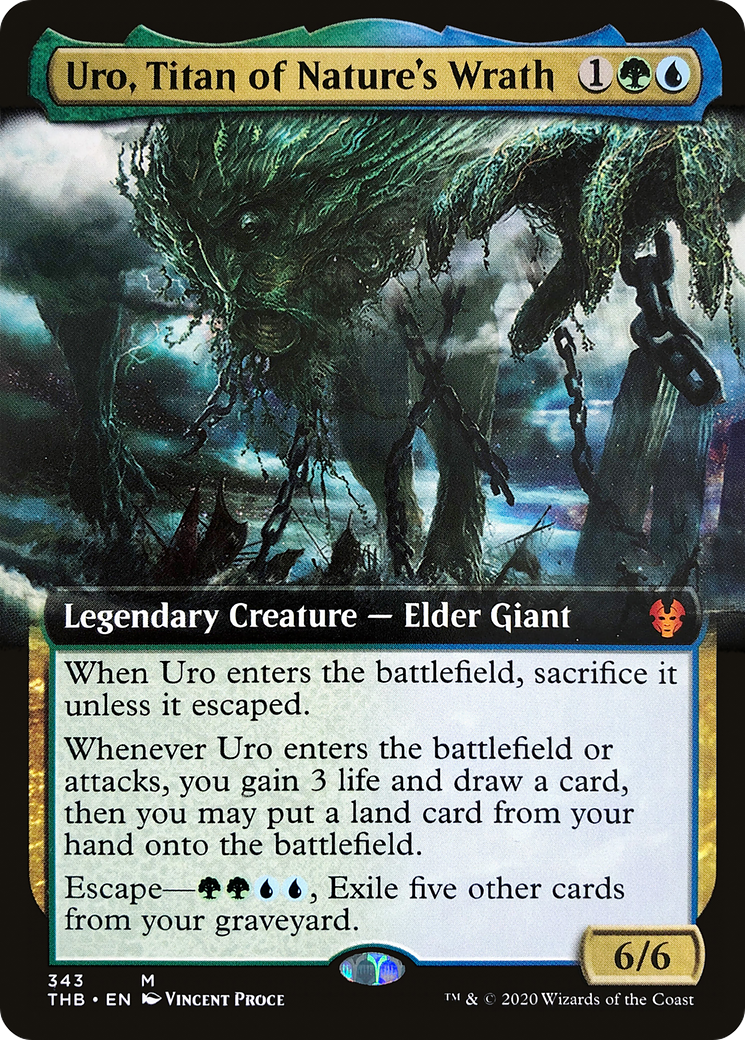 Uro, Titan of Nature's Wrath (Extended Art) (THB-343) [Theros Beyond Death]