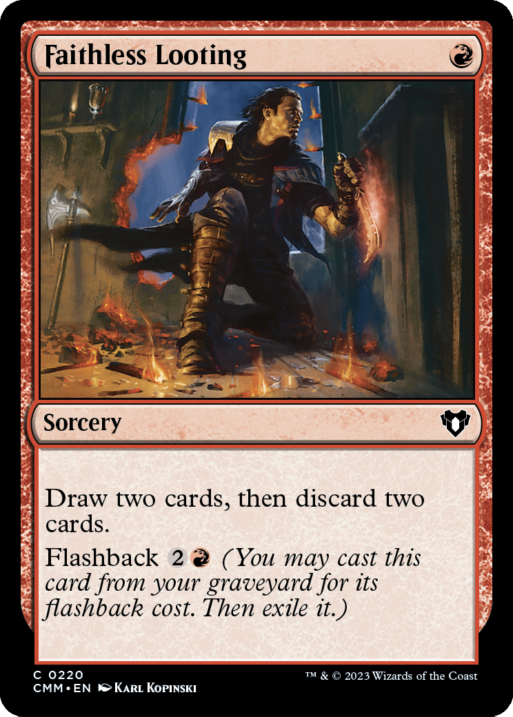 Faithless Looting (CMM-220) [Commander Masters]