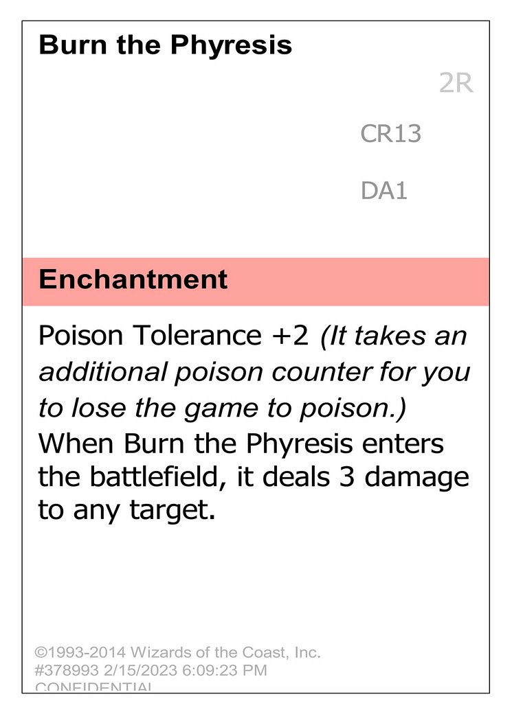 Burn the Phyresis (UNK-CR13) [Unknown Event]
