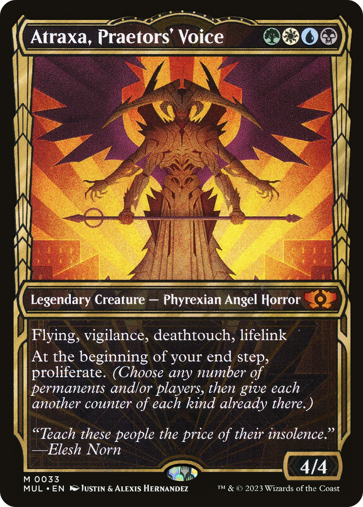 Atraxa, Praetors' Voice (MUL-033) (Showcase) [Multiverse Legends]