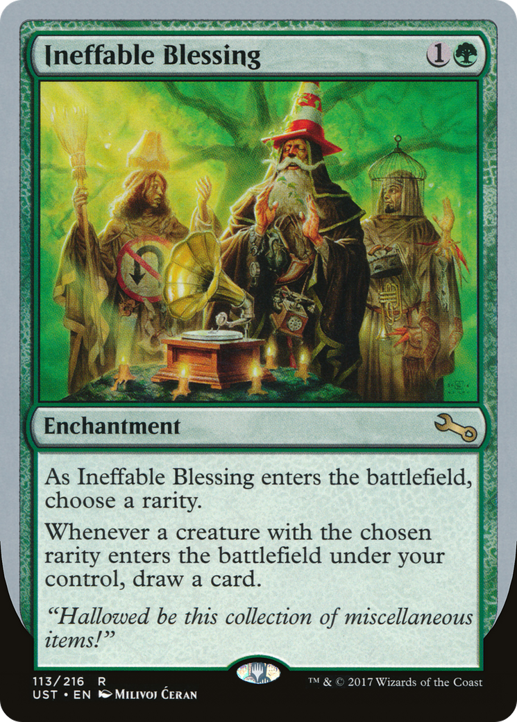 Ineffable Blessing (D) (UST-113) [Unstable] Foil