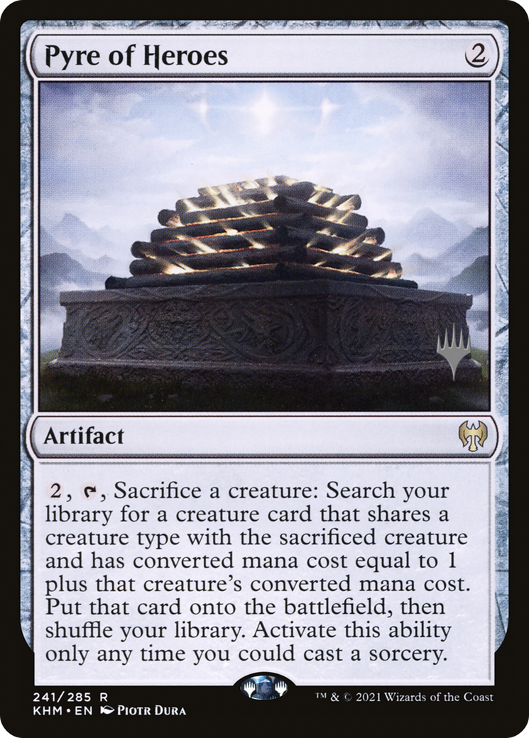 Pyre of Heroes (PPKHM-241) [Promo Pack: Kaldheim Promos] Foil