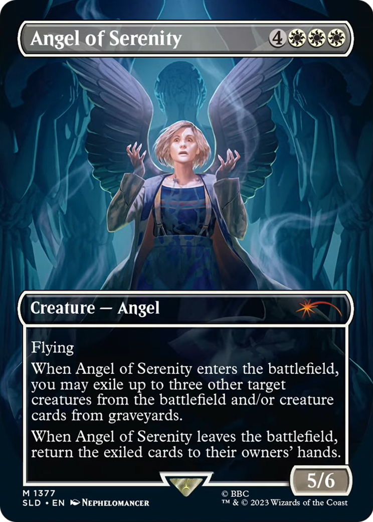 Angel of Serenity (SLD-1377) (Borderless) [Secret Lair Drop] Foil
