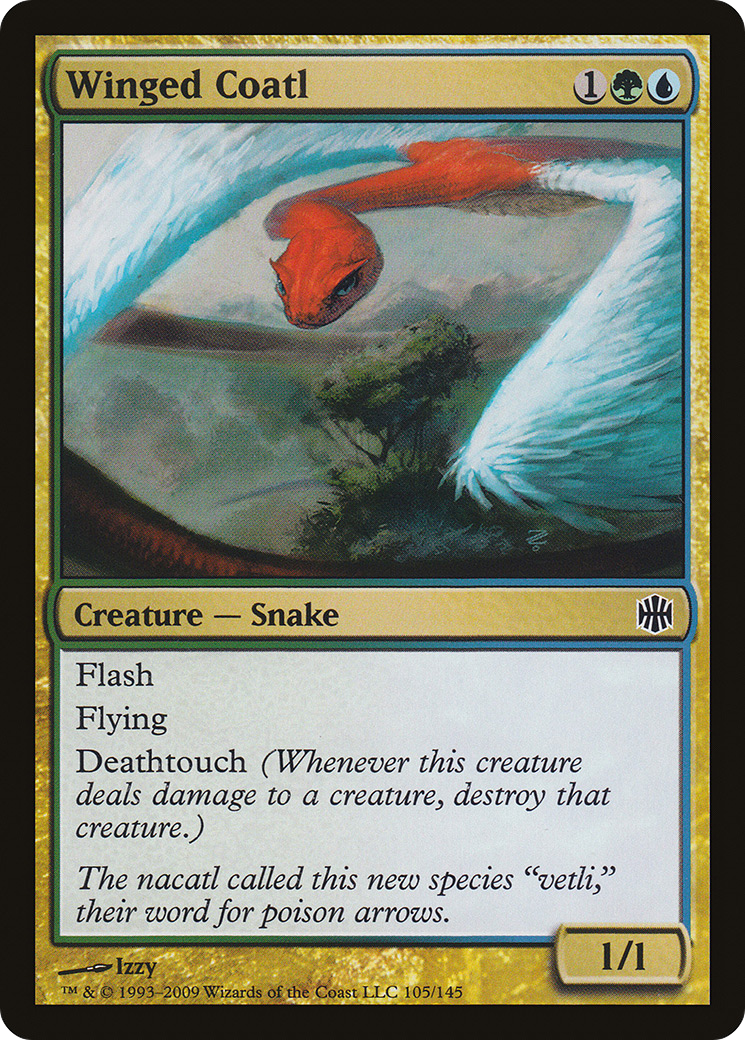 Winged Coatl (ARB-105) [Alara Reborn] Foil