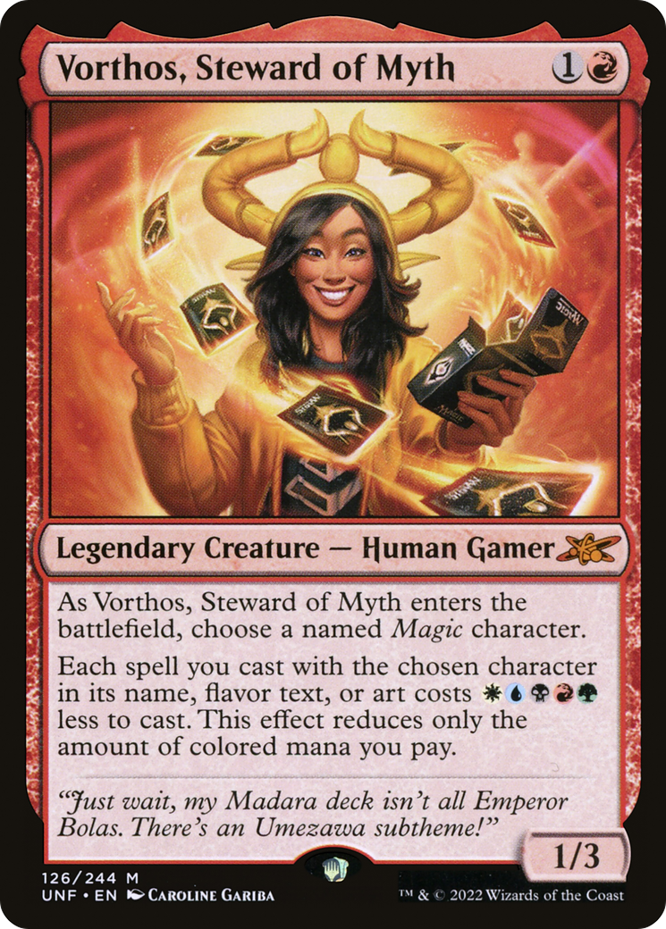 Vorthos, Steward of Myth (UNF-126) [Unfinity]
