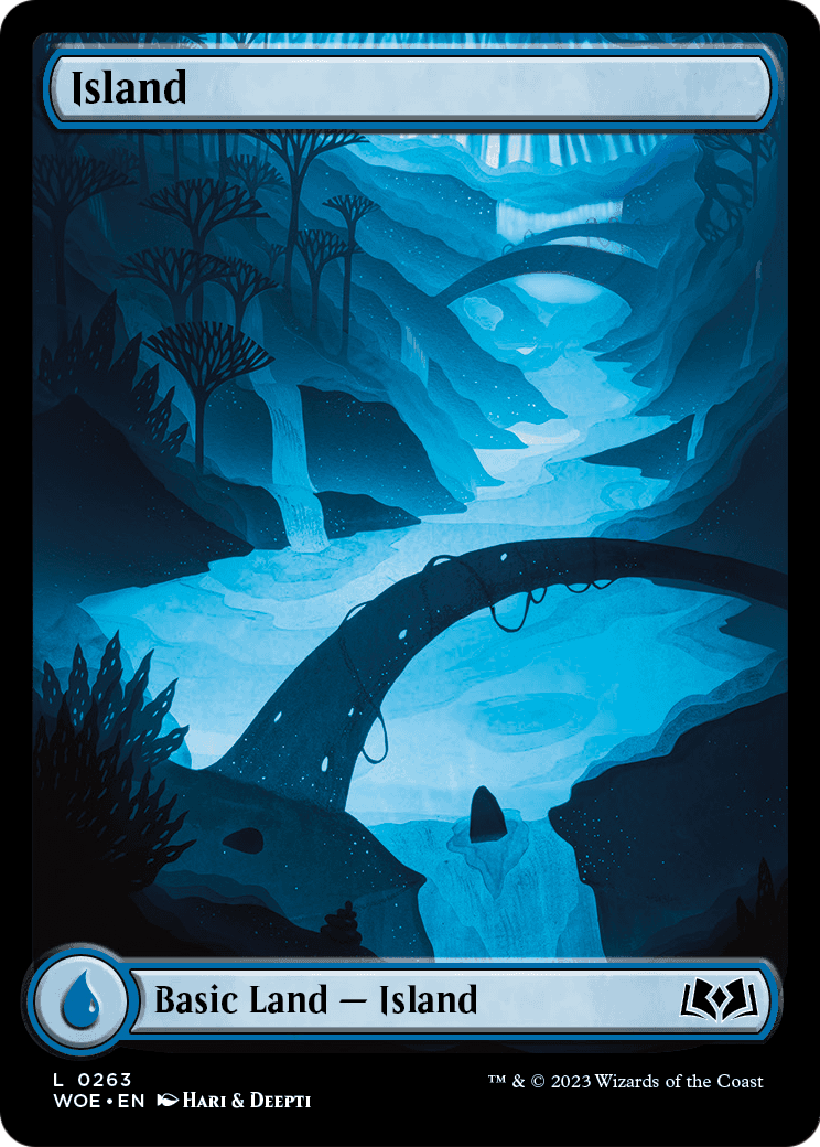 Island (WOE-263) [Wilds of Eldraine] Foil