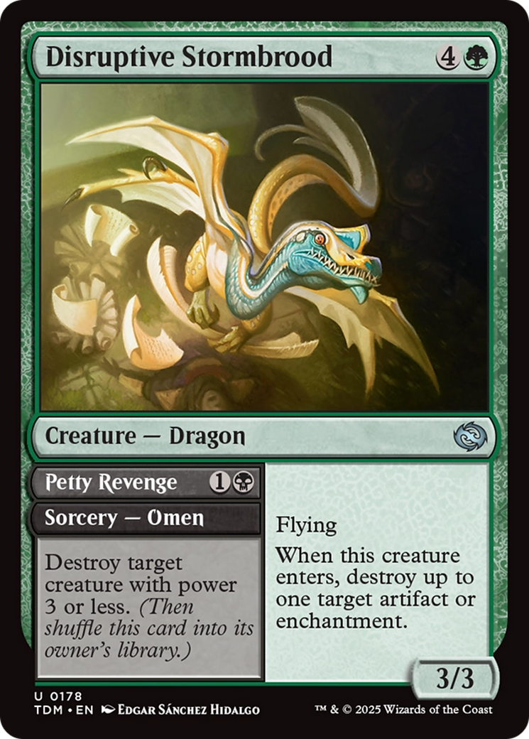 Disruptive Stormbrood (TDM-178) [Tarkir: Dragonstorm] Foil