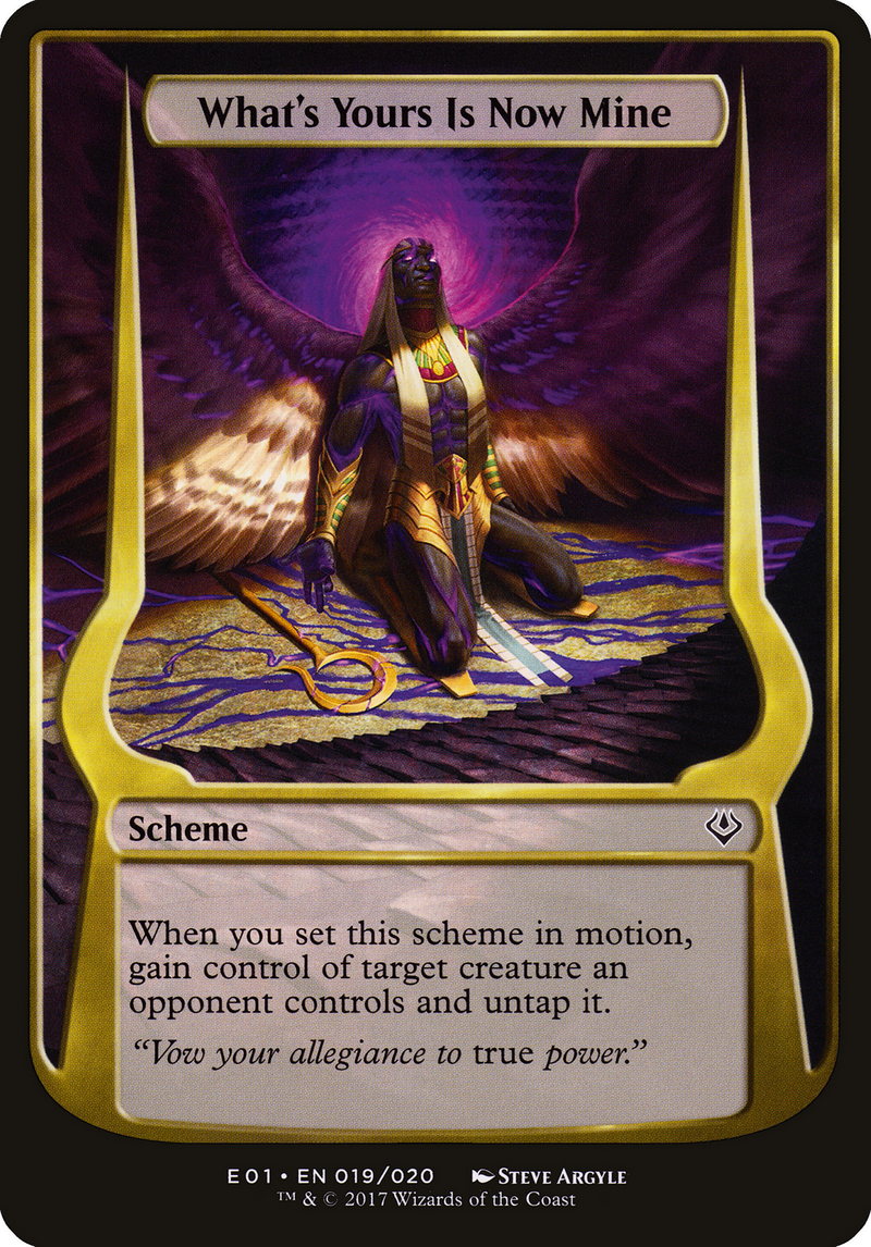 What's Yours Is Now Mine (Archenemy: Nicol Bolas) (OVER-019) [Archenemy: Nicol Bolas Schemes]