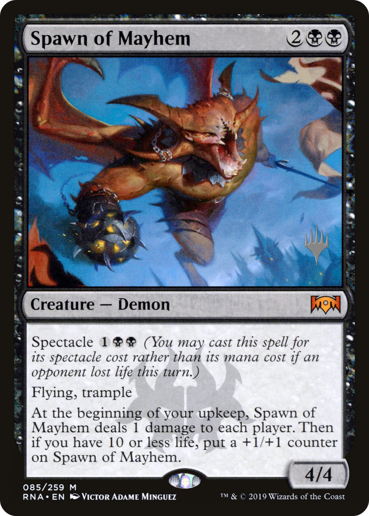 Spawn of Mayhem (PPIKO-085) [Promo Pack: Ravnica Allegiance Promos]