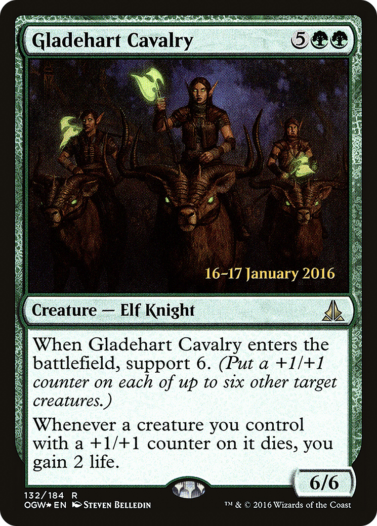Gladehart Cavalry (PRE-132) [Oath of the Gatewatch Promos] Foil