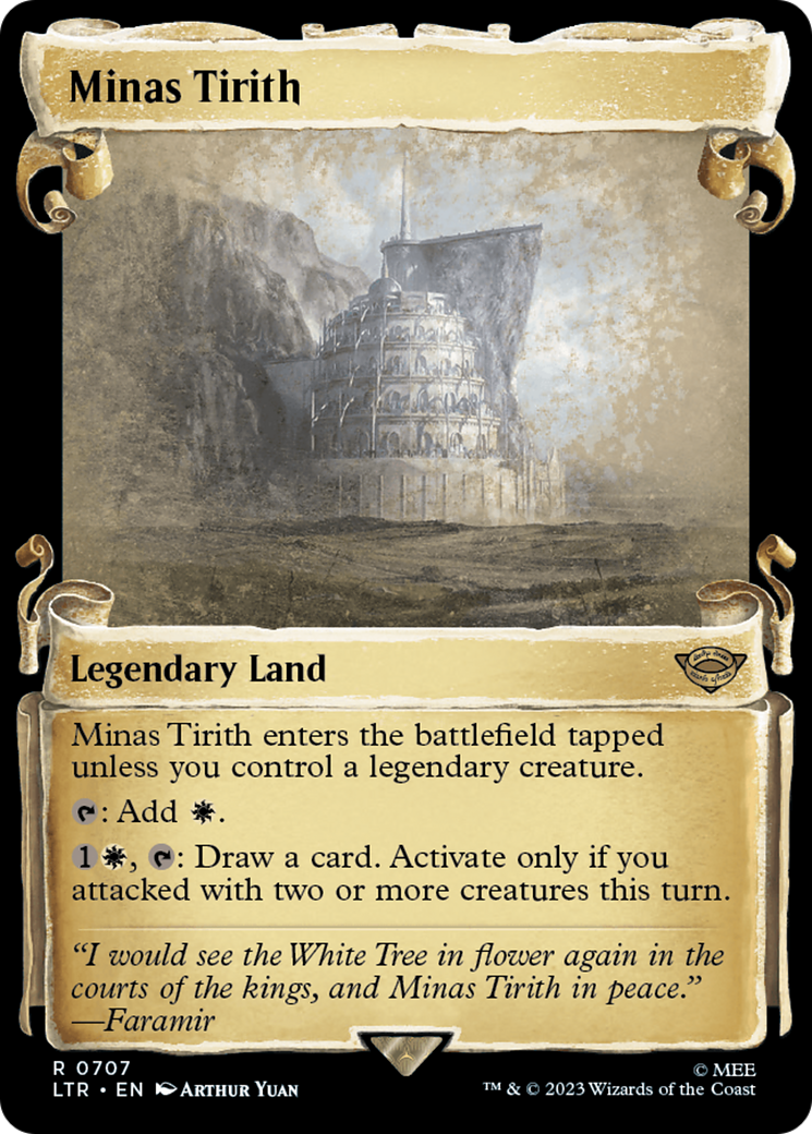 Minas Tirith (Showcase Scrolls) (LTR-707) [The Lord of the Rings: Tales of Middle-earth]