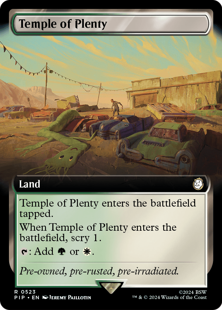 Temple of Plenty (Extended Art) (PIP-523) [Fallout] Foil