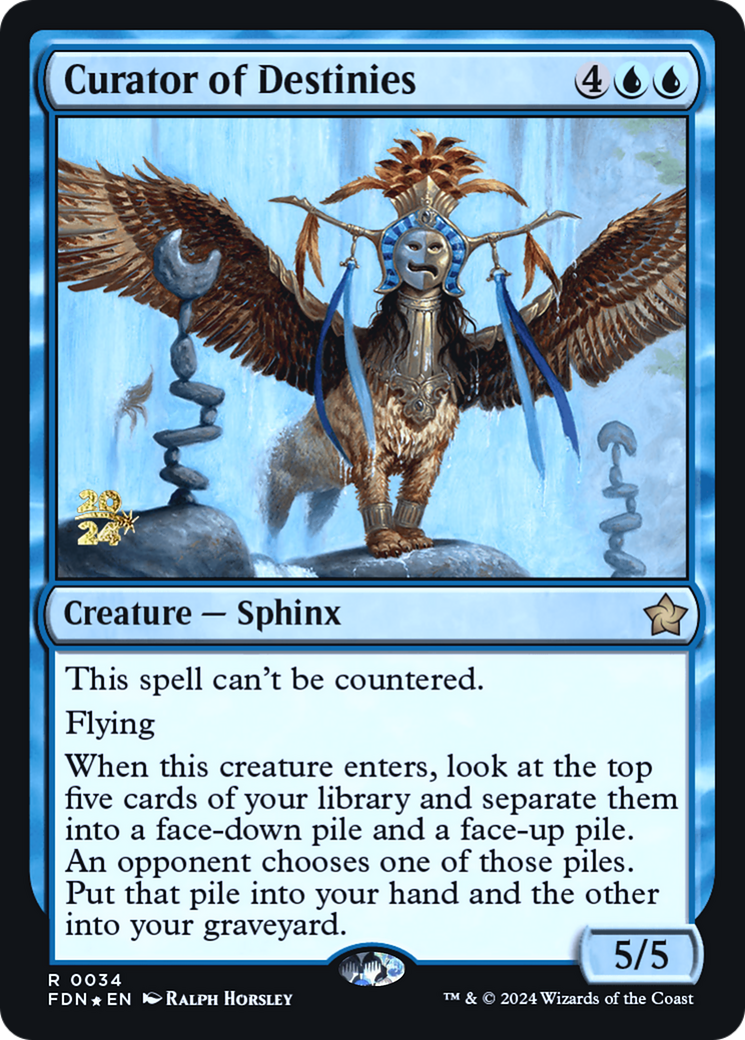 Curator of Destinies (PRE-034) [Foundations Promos] Foil