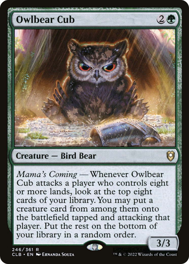 Owlbear Cub (CLB-246) [Commander Legends: Battle for Baldur's Gate]