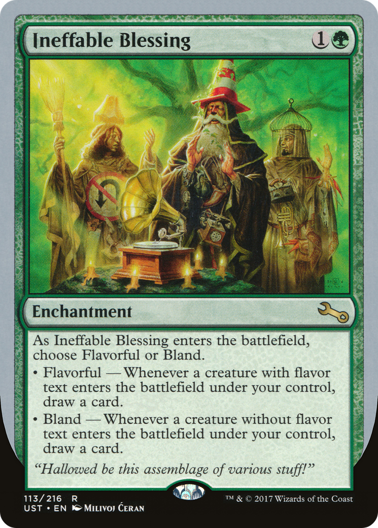 Ineffable Blessing (A) (UST-113) [Unstable] Foil