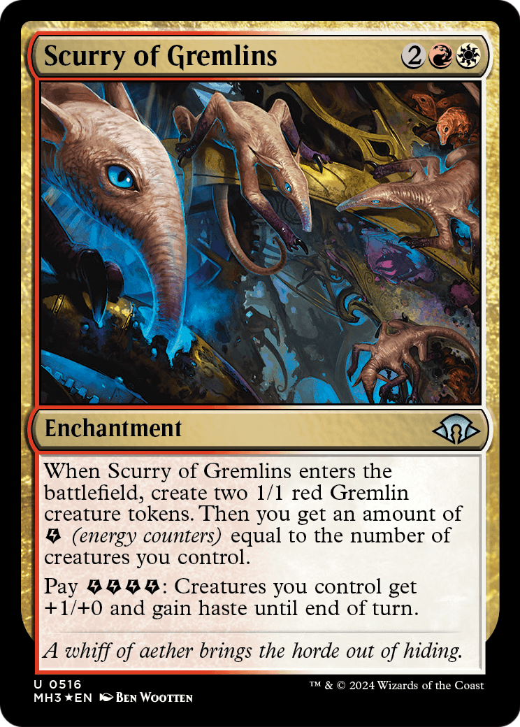 Scurry of Gremlins (Ripple Foil) (MH3-516) [Modern Horizons 3] Foil
