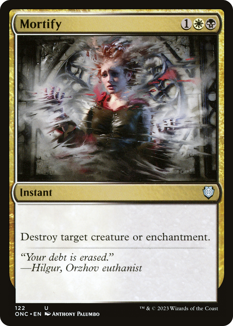 Mortify (ONC-122) [Phyrexia: All Will Be One Commander]