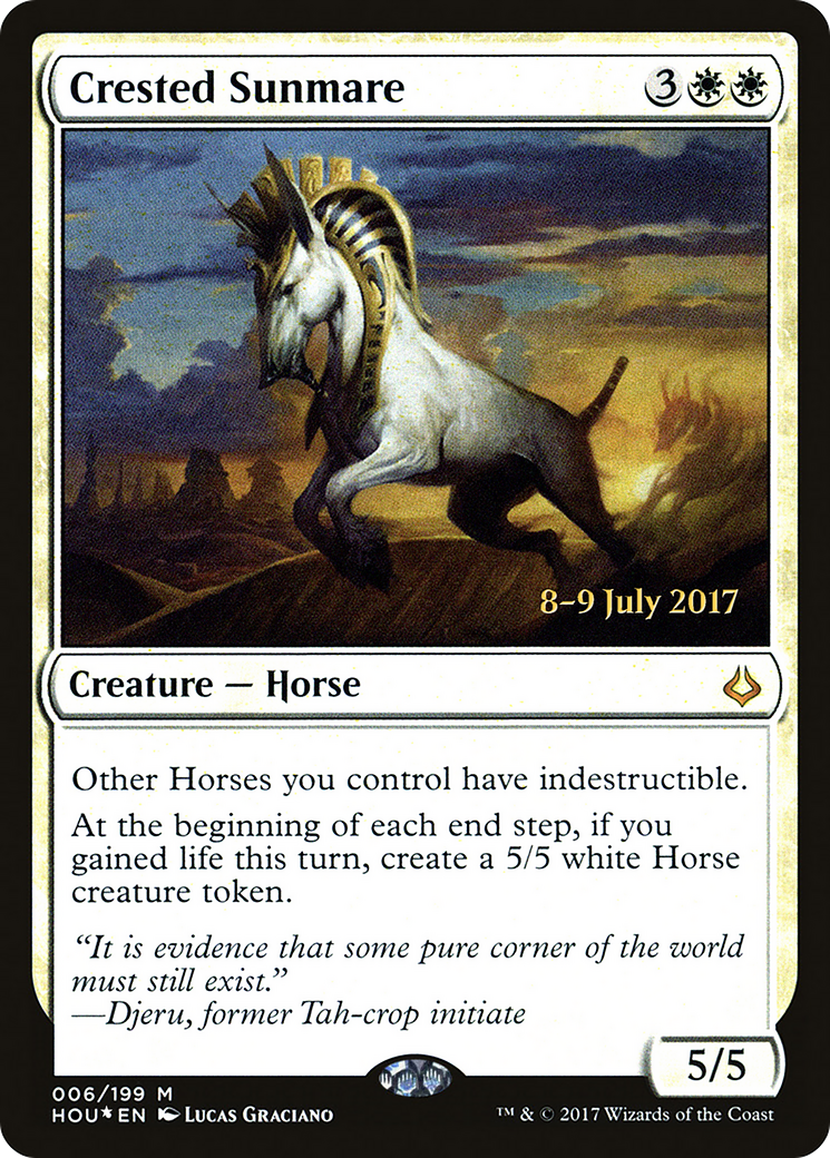 Crested Sunmare (PRE-006) [Hour of Devastation Promos] Foil
