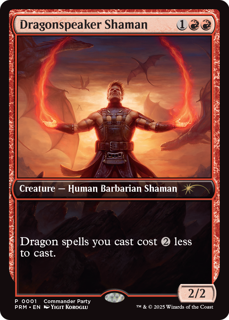 Dragonspeaker Shaman (WPN-001) [Wizards Play Network 2025] Foil