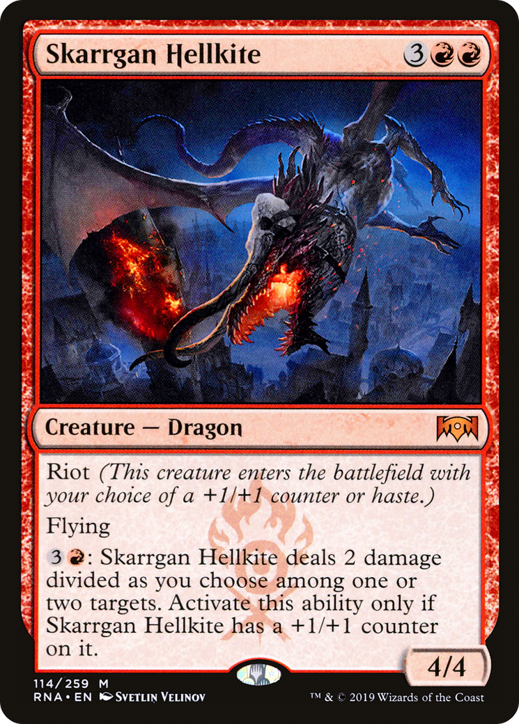Skarrgan Hellkite (RNA-114) [Ravnica Allegiance] Foil