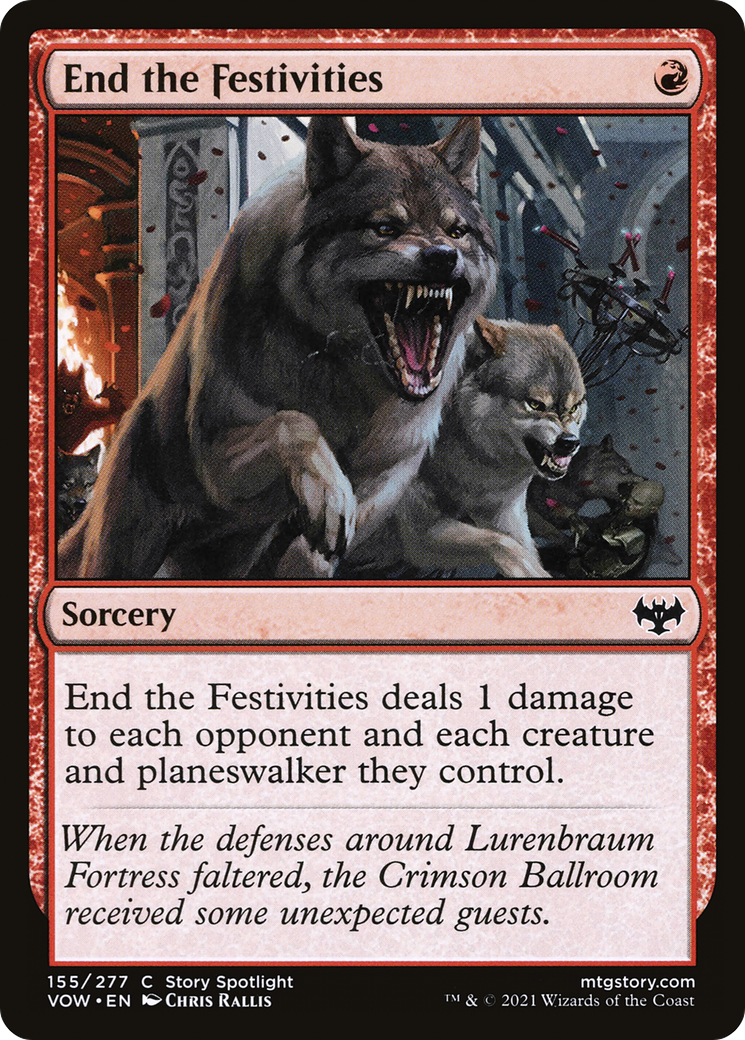 End the Festivities (VOW-155) [Innistrad: Crimson Vow] Foil