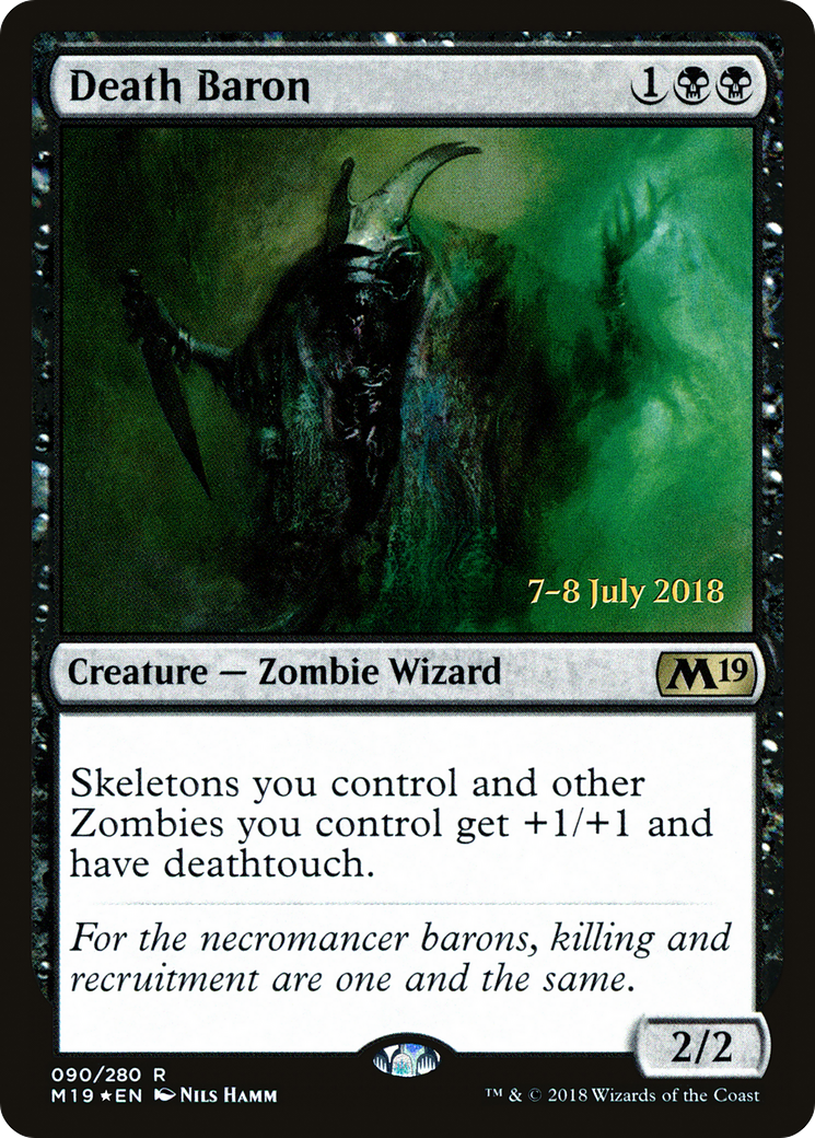 Death Baron (PRE-090) [Core Set 2019 Promos] Foil
