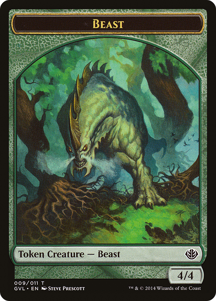 Beast Token (DD3-009) [Duel Decks Anthology: Garruk vs. Liliana Tokens]