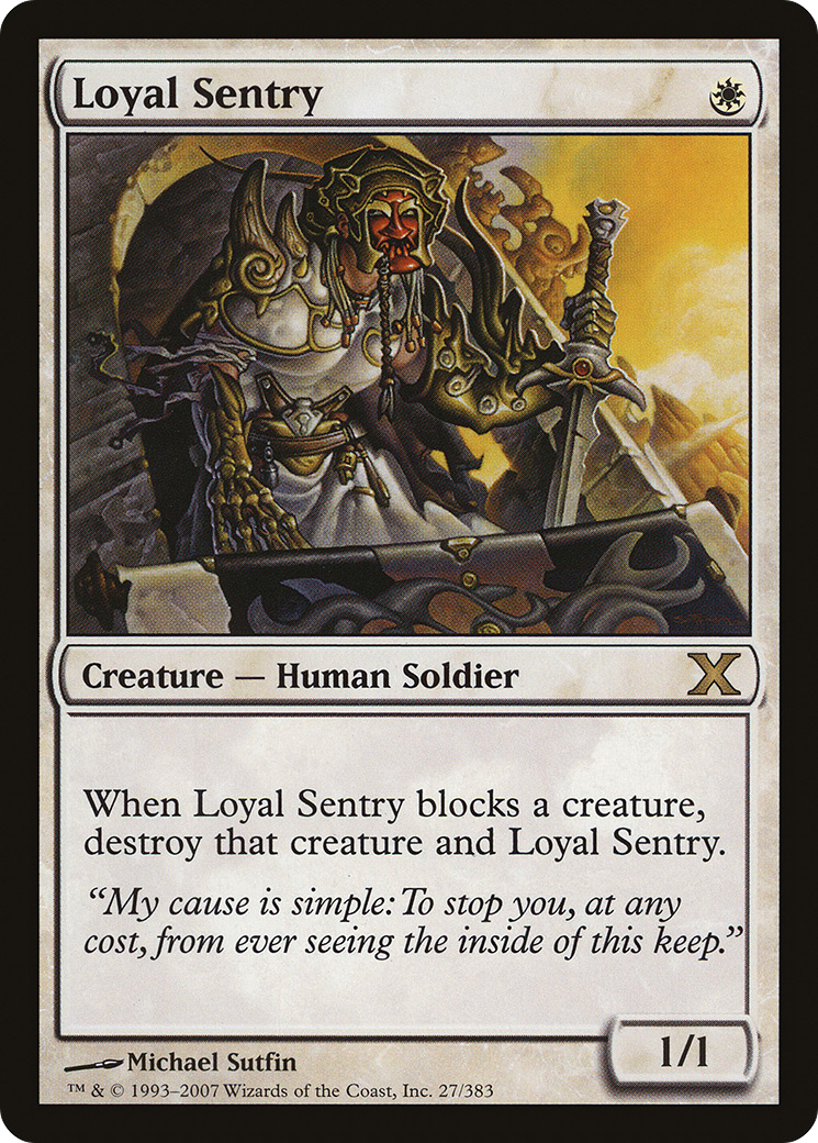 Loyal Sentry (10E-027) [Tenth Edition] Foil