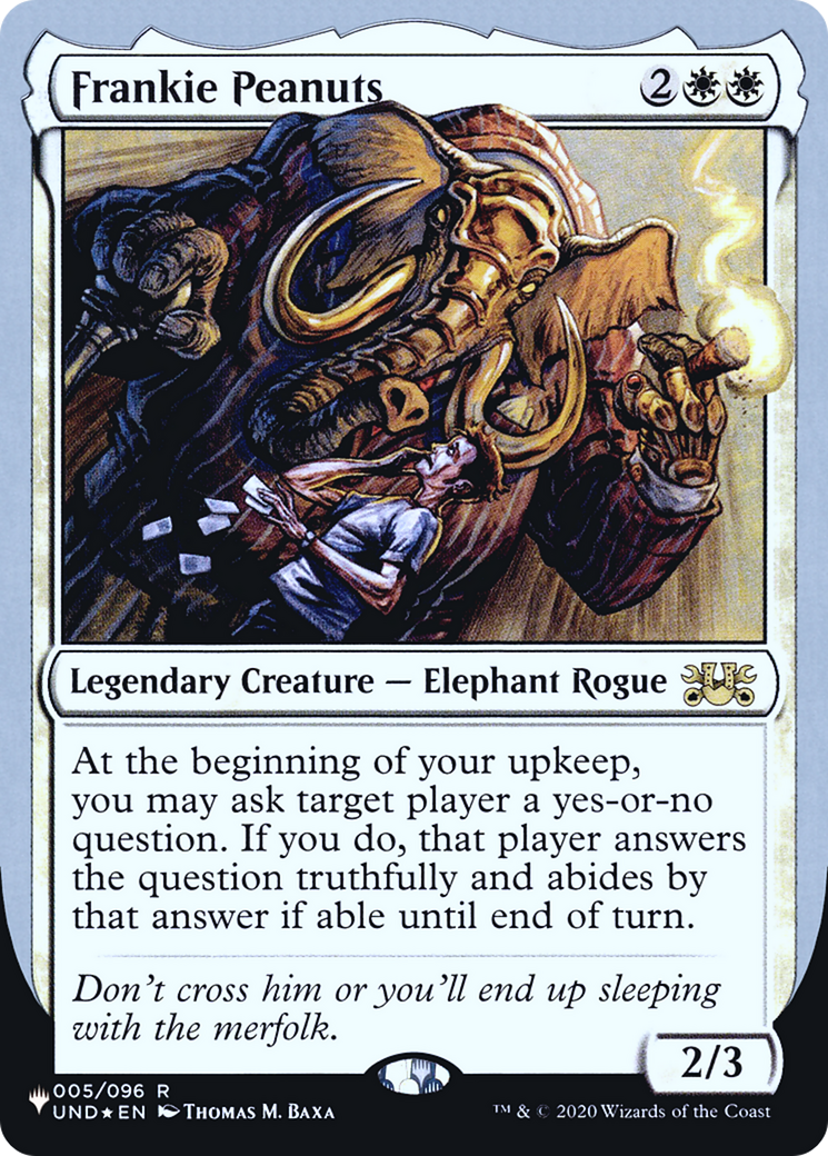 Frankie Peanuts (LIST-005/096) [The List (Unfinity Foil Edition)] Foil