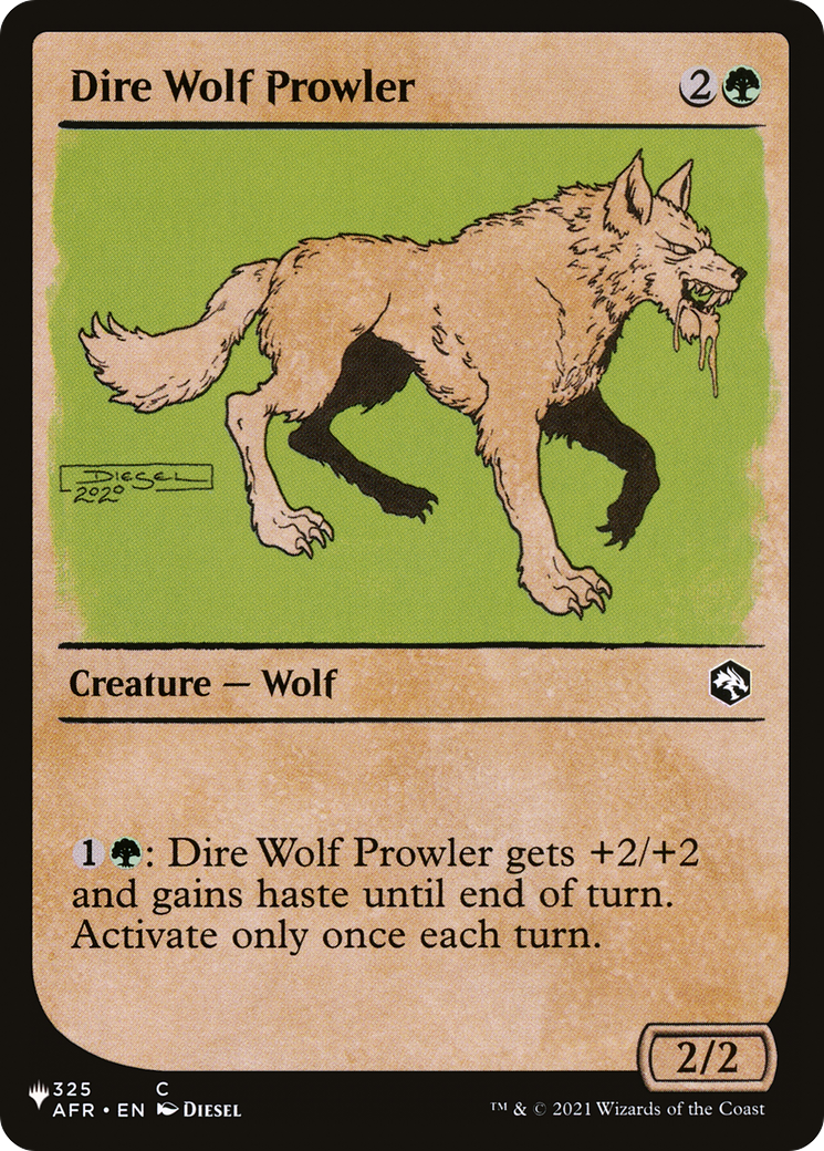 Dire Wolf Prowler (Showcase) (LIST-325/281) [The List]