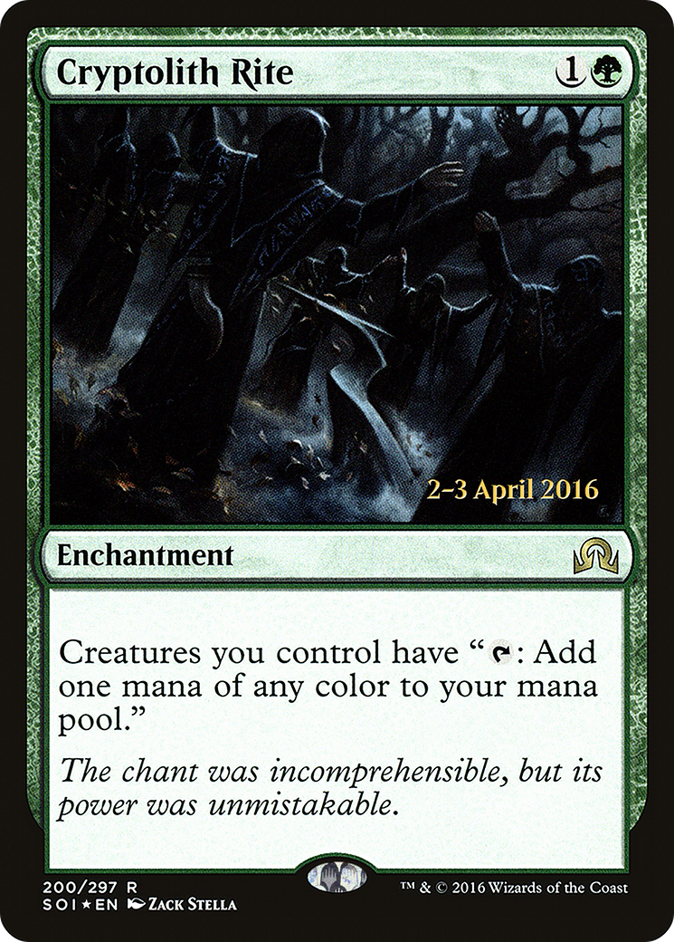 Cryptolith Rite (PRE-200) [Shadows over Innistrad Promos] Foil