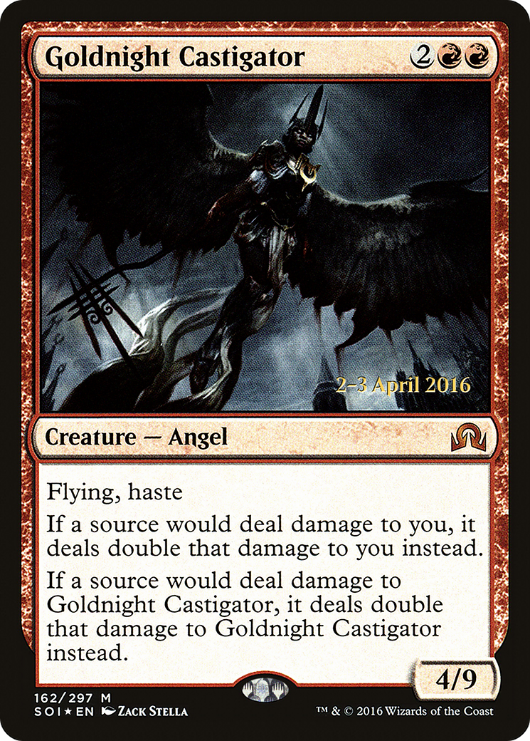 Goldnight Castigator (PRE-162) [Shadows over Innistrad Promos] Foil